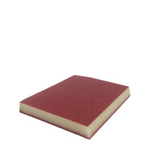 DOUBLEFLEX SOFTPADS абразивна ручна губка RED 123x98x12mm FINE Р360-400