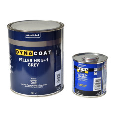 Грунт автомобільний DynaCoat FIL HB 5+1 Grey SET, 3,6 л
