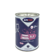 Грунт-емаль Autotrade перетворювач іржі 3 в 1 (чорний), 0,9 кг
