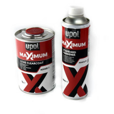 Лак прозорий акриловий U-Pol MAXIMUM HS 2,1 + затвердником Stand 500 мл комплект