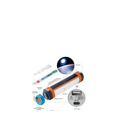Акумуляторний ліхтарик-повербанк Profiline T30 7800mAh
